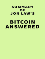 Summary of Jon Law's Bitcoin Answered