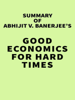 Summary of Abhijit V. Banerjee's Good Economics for Hard Times