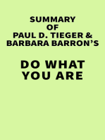 Summary of Paul D. Tieger & Barbara Barron's Do What You Are