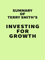 Summary of Terry Smith's Investing for Growth