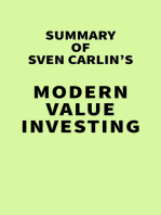 Summary of Sven Carlin's MODERN VALUE INVESTING