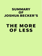 Summary of Joshua Becker's The More of Less