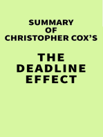 Summary of Christopher Cox's The Deadline Effect