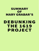 Summary of Mary Grabar's Debunking the 1619 Project