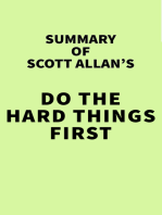 Summary of Scott Allan's Do the Hard Things First