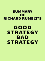 Summary of Richard Rumelt's Good Strategy Bad Strategy