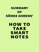 Summary of Sönke Ahrens' How to Take Smart Notes