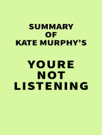 Summary of Kate Murphy's Youre Not Listening