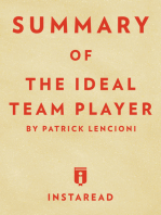 Summary of The Ideal Team Player: by Patrick Lencioni | Includes Analysis