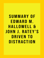 Summary of Edward M. Hallowell and John J. Ratey's Driven to Distraction