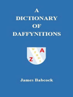 A Dictionary of Daffynitions