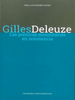 Gilles Deleuze: Las políticas minoritas en resistencia