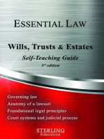 Wills, Trusts & Estates: Essential Law Self-Teaching Guide