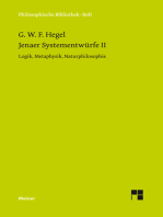 Jenaer Systementwürfe II: Logik, Metaphysik, Naturphilosophie