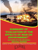 Summary Of "Evaluations Of The Effects Of War On Environment" By Michael Renner: UNIVERSITY SUMMARIES