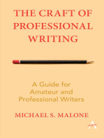 The Craft of Professional Writing: A Guide for Amateur and Professional Writers