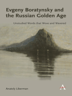 Evgeny Boratynsky and the Russian Golden Age: Unstudied Words That Wove and Wavered
