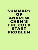Summary of Andrew Chen’s The Cold Start Problem