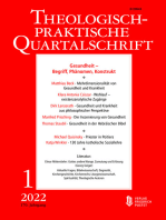 Gesundheit - Begriff, Phänomen, Konstrukt: Theologisch-praktische Quartalschrift 1/2022