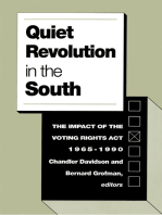 Quiet Revolution in the South: The Impact of the Voting Rights Act, 1965-1990