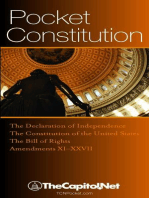 Pocket Constitution: The Declaration of Independence, Constitution and Amendments: The Constitution at your fingertips