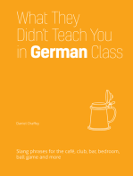 What They Didn't Teach You in German Class: Slang Phrases for the Café, Club, Bar, Bedroom, Ball Game and More