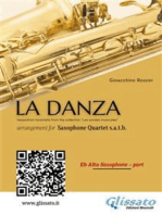 Alto Sax part of "La Danza" tarantella by Rossini for Saxophone Quartet