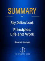 Summary of Ray Dalio's book: Principles: Life and Work: Summary