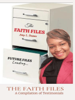 THE FAITH FILES: A Compilation of Testimonials