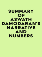 Summary of Aswath Damodaran's Narrative and Numbers