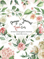 Prayer Journal For Teen Girl's: 52 week Coloring scripture, devotional, and guided prayer journal