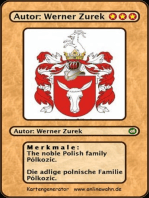 The noble Polish family Pólkozic. Die adlige polnische Familie Pólkozic.