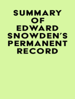 Summary of Edward Snowden's Permanent Record