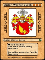 The noble Polish family Przerowa. Die adlige polnische Familie Przerowa.