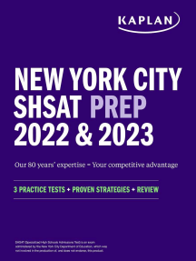 New York City SHSAT Prep 2022 & 2023: 3 Practice Tests + Proven Strategies + Review