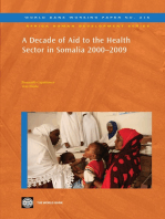 A Decade of Aid to the Health Sector in Somalia 2000-2009