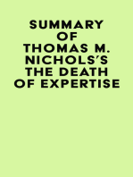 Summary of Thomas M. Nichols's The Death of Expertise