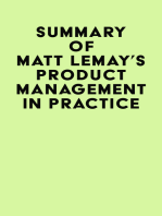 Summary of Matt Lemay's Product Management in Practice