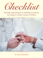 Checklist: Marriage Solemnisation & Wedding Ceremony According to Malay Customs & Beliefs