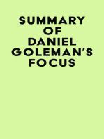 Summary of Daniel Goleman's Focus