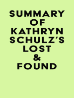 Summary of Kathryn Schulz's Lost & Found