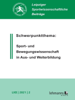 Leipziger Sportwissenschaftliche Beiträge: Jahrgang 62 (2021) Heft 2