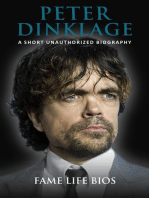 Peter Dinklage A Short Unauthorized Biography