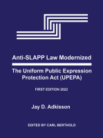 Anti-SLAPP Law Modernized: The Uniform Public Expression Protection Act