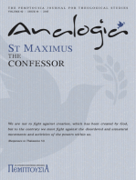 Analogia: St Maximus the Confessor