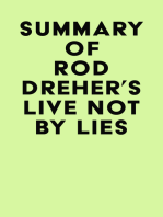 Summary of Rod Dreher's Live Not by Lies