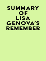 Summary of Lisa Genova's Remember