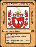 The noble Polish family Starykon. Die adlige polnische Familie Starykon.