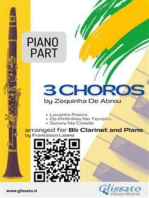 Piano parts "3 Choros" by Zequinha De Abreu for Bb Clarinet and Piano