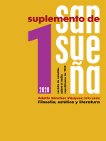 Suplemento de Sansueña 1: Revista de estudios sobre el exilio republicano de 1939 (número 1). Adolfo Sánchez Vázquez (1915-2015). Filosofía, estética y literatura